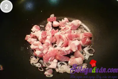 Măng tươi x&agrave;o thịt lợn 2