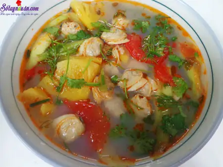 canh ngao nấu dứa 5