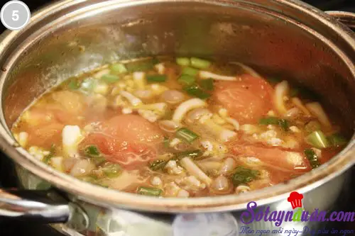 Canh thịt nạc nấu nấm 5