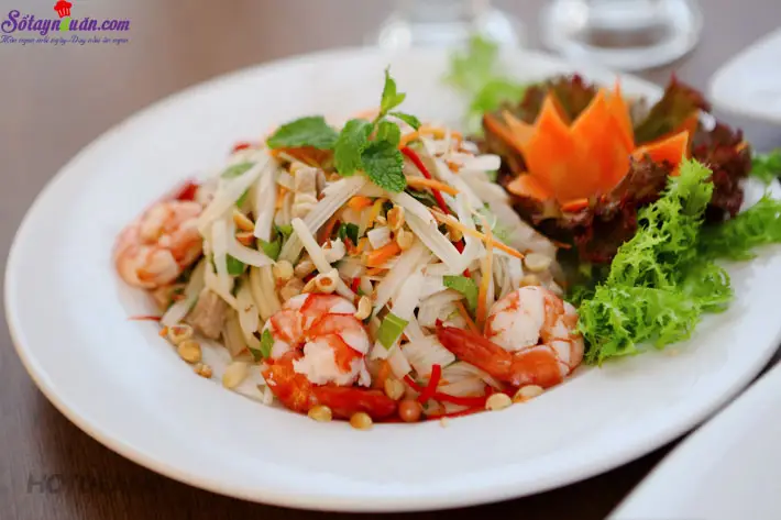 c&aacute;ch l&agrave;m gỏi ng&oacute; sen t&ocirc;m thịt 4