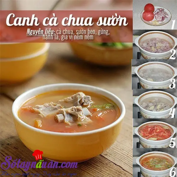 sườn nấu canh chua