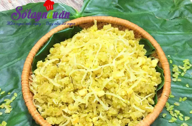 Hướng dẫn c&aacute;ch nấu x&ocirc;i cốm 9