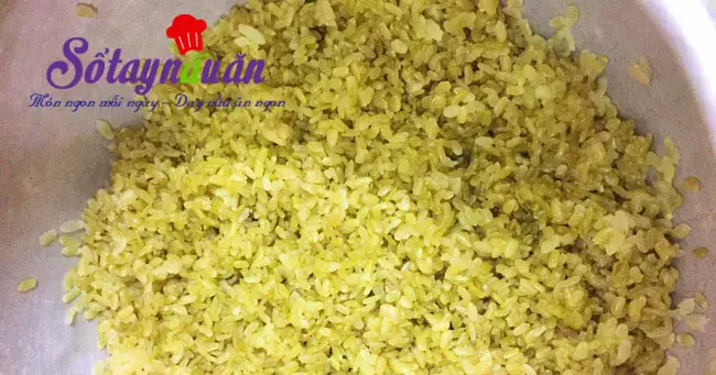 Hướng dẫn c&aacute;ch nấu x&ocirc;i cốm 5