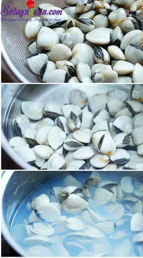 c&aacute;ch nấu ch&aacute;o ngao 2