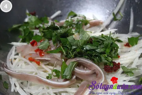 Nộm đu đủ xanh tai lợn 4