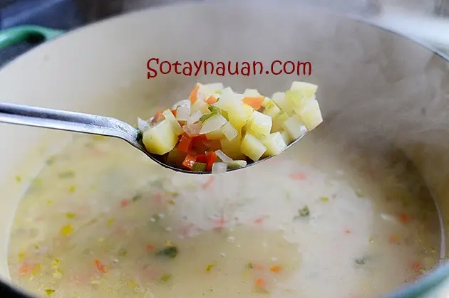 Cach nau sup khoai tay ngon, cach nau soup khoai tay ngon, mon ngon, nau an ngon, So Tay Nau An