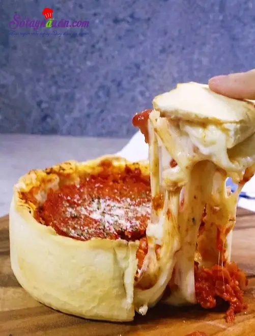 Hướng dẫn cách làm pizza của Chicago ngon tuyệt hảo