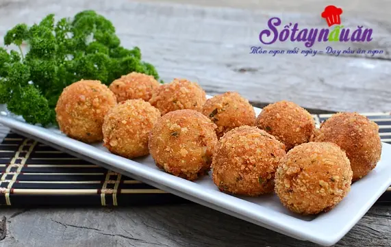 Khoai tây chiên viên cá ngừ thơm ngon cho bữa tối