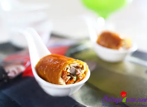 Món ngon nem cuốn vịt quay