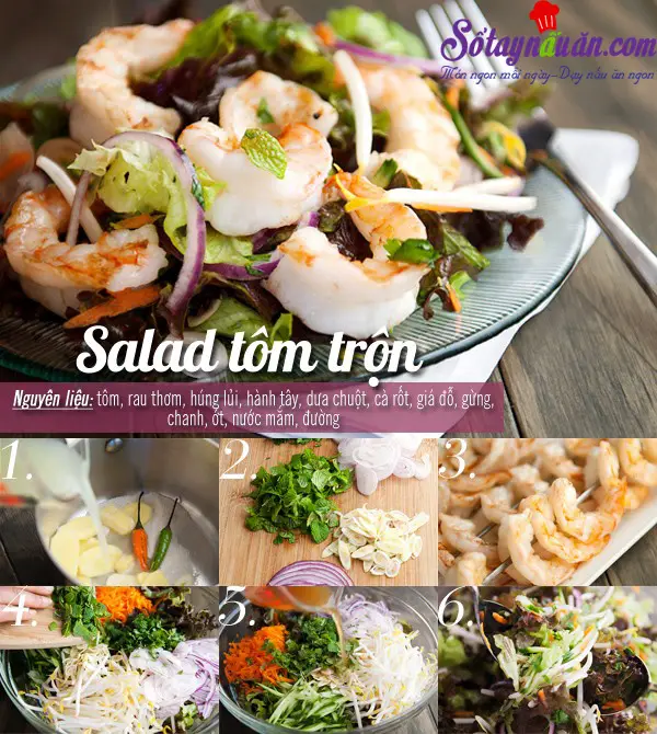Salad Tôm Trộn: Thanh Mát, Dễ Làm, Ngon Hết Ý Cho Bữa Tối