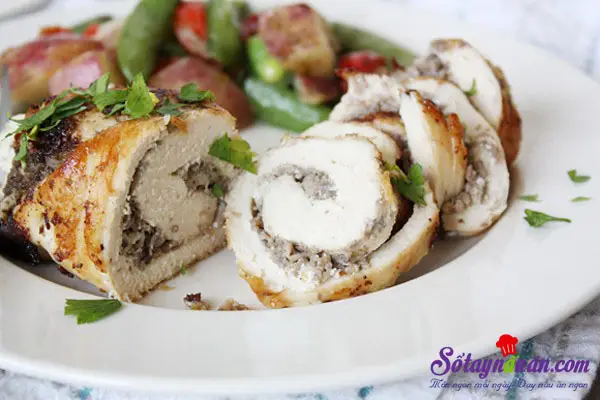 Siêu lòng cùng gà cuộn nấm ngon đúng điệu