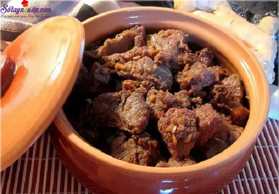 Thịt bò kho gừng – vừa ngon vừa dễ làm