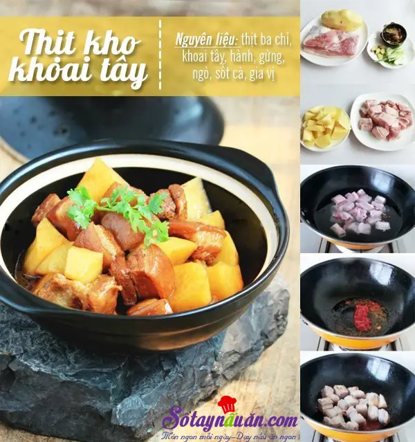 Thịt kho khoai tây