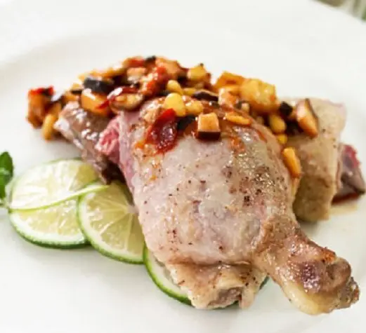 Vịt nướng sốt nấm hương càng ăn càng ngon